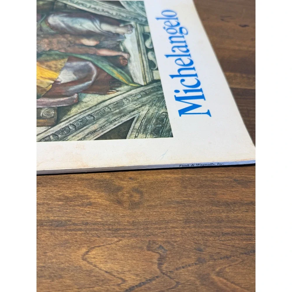 Michelangelo The Great Artists Book 5 Funk & Wagnalls Art History 1978 Softcover